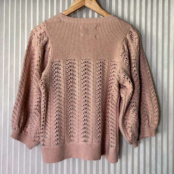 Part Two Knitted Pullover Soft Pink Ennypw Wool Blend Sweater Top Size S - Picture 5 of 13
